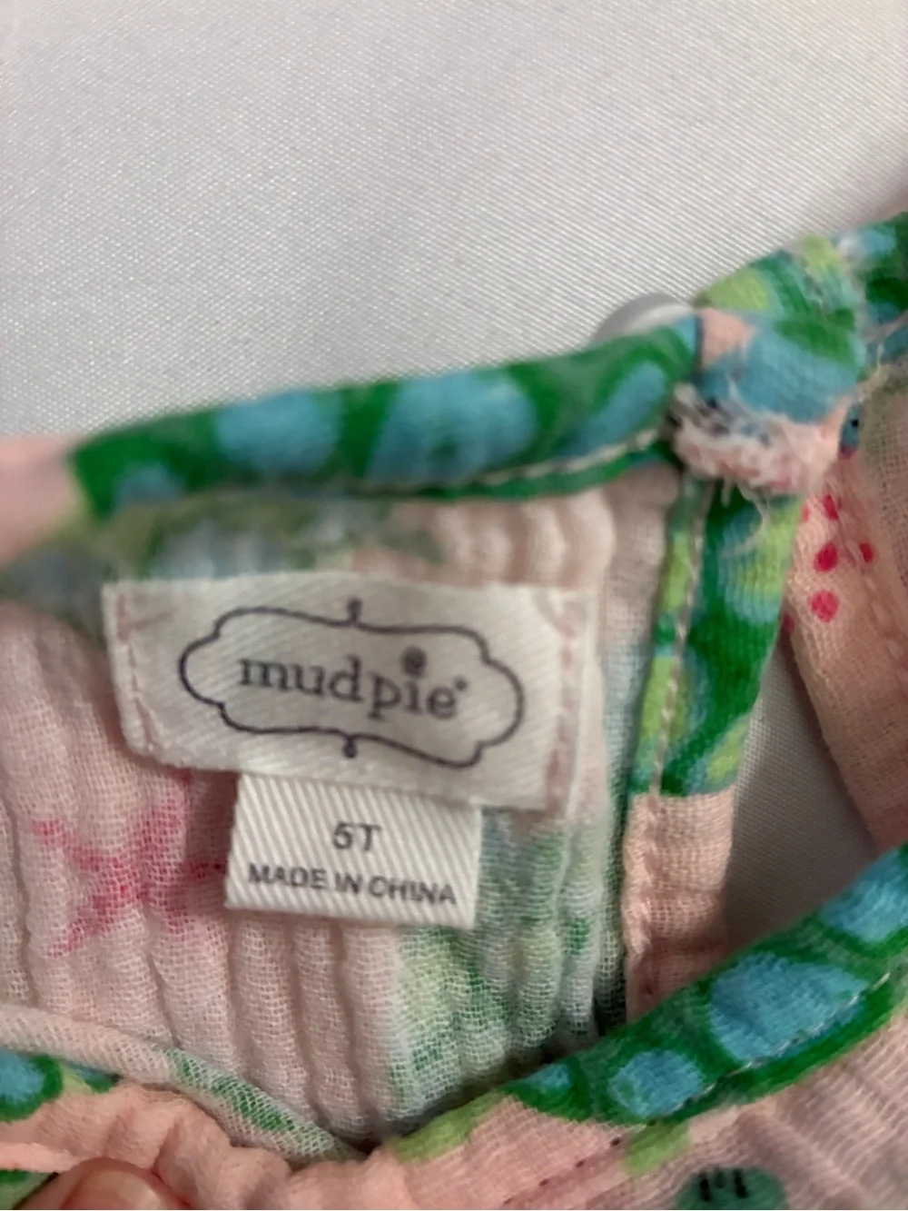 Mudpie Dress Size 5T Sea Turtle Cold Shoulder 100% Cotton Dress. Sweetness